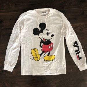 FILA Mickey Mouse Long Sleeve Tee
